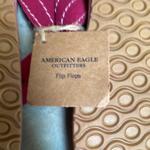 American eagle outfitters pink flip flops (sz 9) - Picture 3 of 8